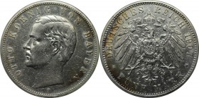 5 Mark 1907 D
Deutsche Münzen und Medaillen ab 1871, REICHSSILBERMÜNZEN, Bayern, Otto (1886-1913). 5 Mark 1907 D, Silber. Jaeger 46. Sehr schön-vorzü...