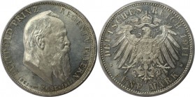 5 Mark 1911 D
Deutsche Münzen und Medaillen ab 1871, REICHSSILBERMÜNZEN, Bayern. Prinzregent Luitpold (1886-1912). 5 Mark 1911 D, Zum 90-jähr. Geb. m...