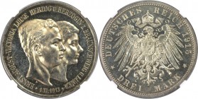 3 Mark 1915 A
Deutsche Münzen und Medaillen ab 1871, REICHSSILBERMÜNZEN, Braunschweig-Lüneburg, Ernst August (1913-1918). 3 Mark 1915 A, Berlin, Tite...