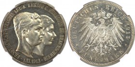 5 Mark 1915 A
Deutsche Münzen und Medaillen ab 1871, REICHSSILBERMÜNZEN, Braunschweig-Lüneburg, Ernst August (1913-1918). 5 Mark 1915 A, Berlin, Tite...