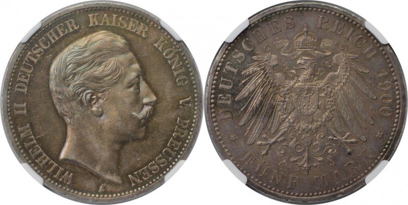 5 Mark 1900 A
Deutsche Münzen und Medaillen ab 1871, REICHSSILBERMÜNZEN, Preuße...