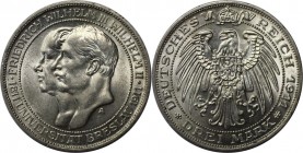 3 Mark 1911 A
Deutsche Münzen und Medaillen ab 1871, REICHSSILBERMÜNZEN, Preußen, Wilhelm II. (1888-1918). 3 Mark 1911 A, Universität Breslau Jahrhun...