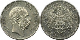 2 Mark 1902 E
Deutsche Münzen und Medaillen ab 1871, REICHSSILBERMÜNZEN, Sachsen, Albert (1873-1902). 2 Mark 1902 E, Silber. Jaeger 124. Vorzüglich, ...