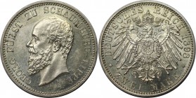 2 Mark 1898 A
Deutsche Münzen und Medaillen ab 1871, REICHSSILBERMÜNZEN, Schaumburg-Lippe, Georg (1893-1911). 2 Mark 1898 A, Silber. Jaeger 164. Vorz...