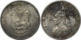 1 Rupie 1893 
Deutsche Münzen und Medaillen ab 1871. DEUTSCHE KOLONIEN. Deutsche Ostafrika. Wilhelm II. (1888-1918). 1 Rupie 1893. Silber. 11,60 g. 3...