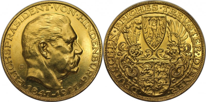 Goldmedaille 1927 D
Deutsche Münzen und Medaillen ab 1871, MEDAILLEN UND JETONS...