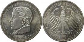 5 Mark 1957 J
Deutsche Münzen und Medaillen ab 1945, BUNDESREPUBLIK DEUTSCHLAND. 100. Todestag von Joseph Freiherr von Eichendorff (1788-1857). 5 Mar...