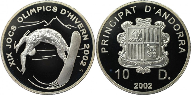 10 Diners 2002 
Europäische Münzen und Medaillen, Andorra. Olympische Winterspi...