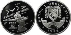 10 Marka 1998 
Europäische Münzen und Medaillen, Bosnien und Herzegowina / Bosnia and Herzegovina. XXVII. Olympische Sommerspiele - Sydney 2000. 10 M...