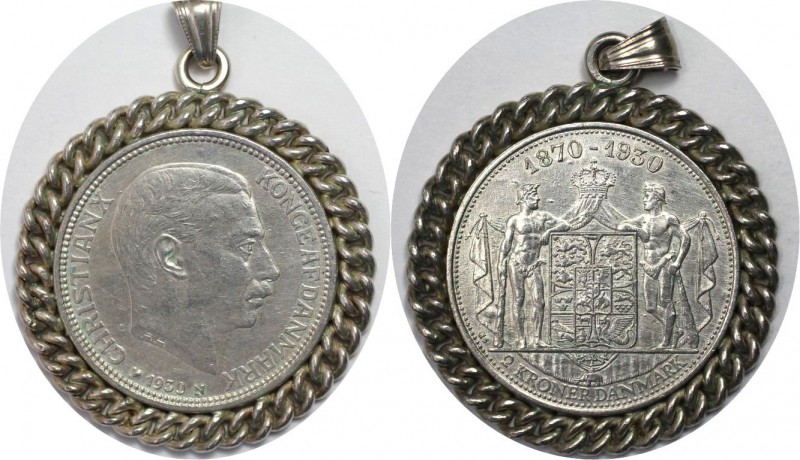 2 Kroner 1930 
Europäische Münzen und Medaillen, Dänemark / Denmark. 60. Geburt...