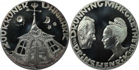 200 Kroner 1992 
Europäische Münzen und Medaillen, Dänemark / Denmark. 25. Jahrestag - Hochzeit Prinz Henrik und Königin Margrethe II. 200 Kroner 199...