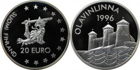 Medaille 1996 
Europäische Münzen und Medaillen, Finnland / Finland. Burg Olavinlinna. Medaille "20 Euro" 1996, Silber. KM X22. Polierte Platte