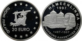 Medaille 1997 
Europäische Münzen und Medaillen, Finnland / Finland. Hämeenlinna. Medaille "20 Euro" 1997, Silber. Polierte Platte