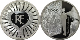 10 Francs 2000 
Europäische Münzen und Medaillen, Frankreich / France. Yves St. Laurent. 10 Francs 2000, Silber. KM 1235. Polierte Platte