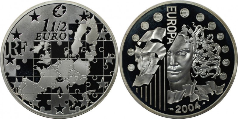 1 1/2 Euro 2004 
Europäische Münzen und Medaillen, Frankreich / France. Europa ...