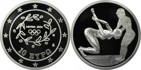 10 Euro 2004 
Europäische Münzen und Medaillen, Griechenland / Greece. XXVIII. Olympische Sommerspiele 2004 in Athen - Schwimmerin. 10 Euro 2004, Sil...