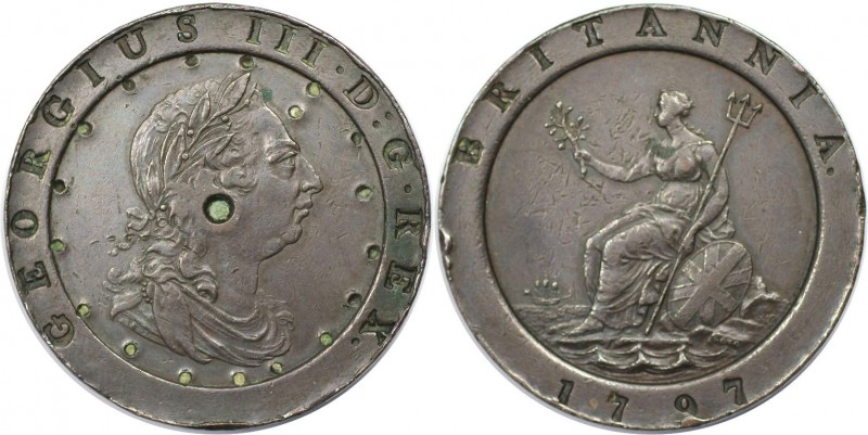 2 Pence 1797 
Europäische Münzen und Medaillen, Großbritannien / Vereinigtes Kö...