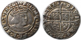 Groat 1509 - 1547 
Europäische Münzen und Medaillen, Großbritannien / Vereinigtes Königreich / UK / United Kingdom. Henry VIII. Groat 1509 - 1547, Si...