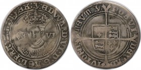 Sixpence (6 Pence) 1547-53 
Europäische Münzen und Medaillen, Großbritannien / Vereinigtes Königreich / UK / United Kingdom. Edward VI. Sixpence (6 P...