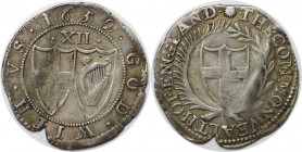 Shilling 1652 
Europäische Münzen und Medaillen, Großbritannien / Vereinigtes Königreich / UK / United Kingdom. Shilling 1652, Silber. KM 390.1. Spin...