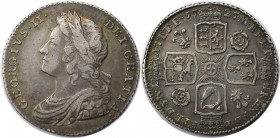 Shilling 1727 
Europäische Münzen und Medaillen, Großbritannien / Vereinigtes Königreich / UK / United Kingdom. George II. (1727-1760). Shilling 1727...