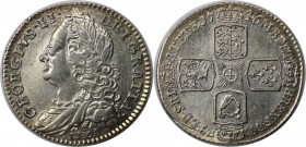 Sixpence (6 Pence) 1746 
Europäische Münzen und Medaillen, Großbritannien / Vereinigtes Königreich / UK / United Kingdom. George II. (1727-1760). Six...