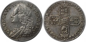 Sixpence (6 Pence) 1758/7 
Europäische Münzen und Medaillen, Großbritannien / Vereinigtes Königreich / UK / United Kingdom. George II. (1727-1760). S...