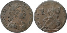 1/2 Penny 1771 
Europäische Münzen und Medaillen, Großbritannien / Vereinigtes Königreich / UK / United Kingdom. George III. (1760-1820). 1/2 Penny 1...