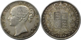Crown 1844 
Europäische Münzen und Medaillen, Großbritannien / Vereinigtes Königreich / UK / United Kingdom. Victoria (1837-1901). Crown 1844, Silber...