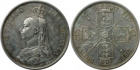 Florin 1887 
Europäische Münzen und Medaillen, Großbritannien / Vereinigtes Königreich / UK / United Kingdom. Victoria (1837-1901). Florin 1887, Silb...
