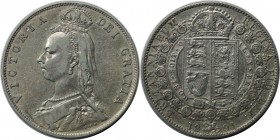 1/2 Crown 1891 
Europäische Münzen und Medaillen, Großbritannien / Vereinigtes Königreich / UK / United Kingdom. Victoria (1837-1901). 1/2 Crown 1891...