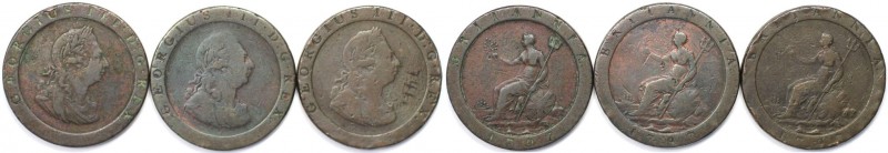 Lot von 3 Münzen 1797 
Europäische Münzen und Medaillen, Großbritannien / Verei...