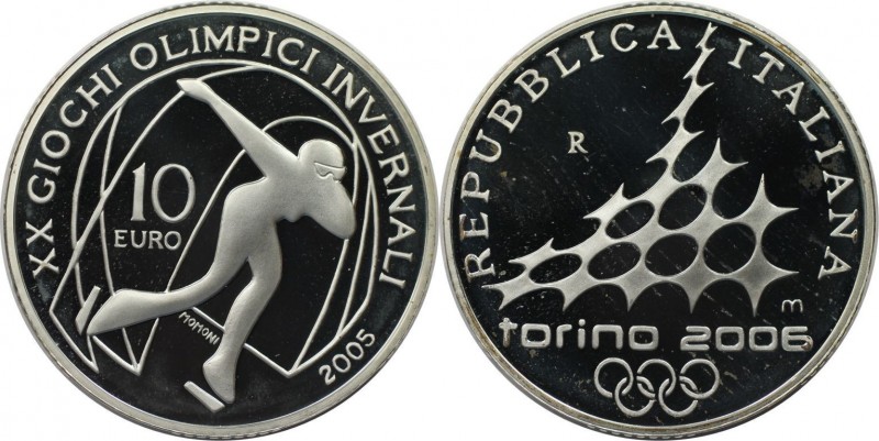10 Euro 2005 
Europäische Münzen und Medaillen, Italien / Italy. XX. Olympische...