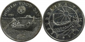 2 Pounds 1981 
Europäische Münzen und Medaillen, Malta. Series: F.A.O. - Welternährungstag. 2 Pounds 1981, Silber. 0.34 OZ. KM 52. Stempelglanz