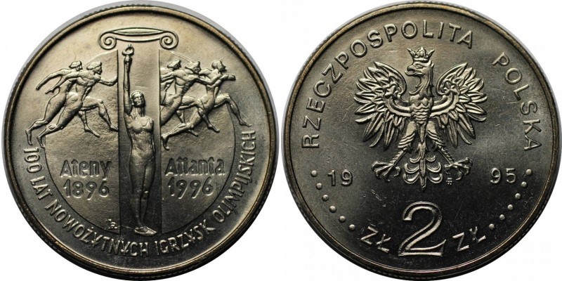 2 Zlotych 1995 
Europäische Münzen und Medaillen, Polen / Poland. Olympische Sp...