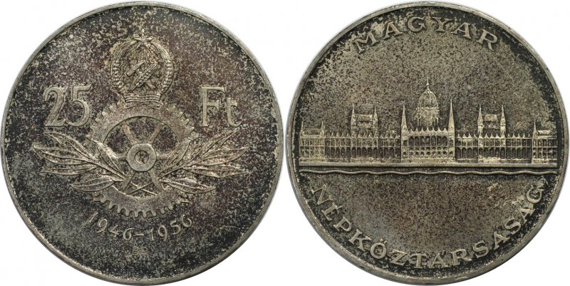 25 Forint 1956 BP
Europäische Münzen und Medaillen, Ungarn / Hungary. 10. Jahre...