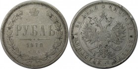 Rubel 1878 SPB-NF
Russische Münzen und Medaillen, Alexander II. (1854-1881). Rubel 1878 SPB-NF, Silber. Bitkin 92. Sehr schön