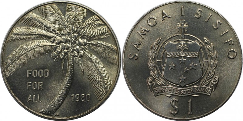 1 Tala 1980 
Weltmünzen und Medaillen, Western Samoa. Serie: F.A.O. 1 Tala 1980...