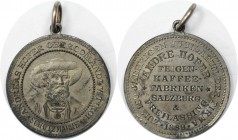 Messing-Medaille 1889 
 Medaillen und Jetons, Gedenkmedaillen. Messing-Medaille 1889. Reklamemarke der Andreas Hofer Feigenkaffeefabriken in Salzburg...