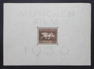 42 Pfennig 1936 
Briefmarken / Postmarken, Deutschland / Germany, Deutsches Reich. Block 4 Das Braune Band von Deutschland München-Riem 1936. 42 Pfen...