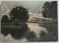 Ölgemälde 
Kunst und Antiquitäten / Art and antiques. Ölgemälde ( W. Zeidler 1925). Motive: Landschaft. Maße Gemälde: 82 x 60 cm. Öl auf Leinwand. Un...