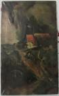 Ölgemälde 
Kunst und Antiquitäten / Art and antiques. Ölgemälde. Impressionismus, auf der Rückseite des Rahmens Datum 1844, am unteren Rand des Manog...