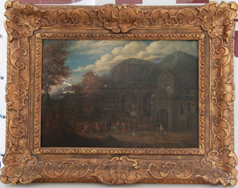 Ölgemälde 
Kunst und Antiquitäten / Art and antiques. Ölgemälde. "Ländliches Me...