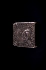 Late Roman - Byzantine Bronze 3 Ounce Commercial Weight, c. 5th-6th century AD (3,2cm, 79.86g). ΓΓ engraved within floral pattern.