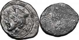 Etruria, Populonia. AR 5-Units, 4th century BC