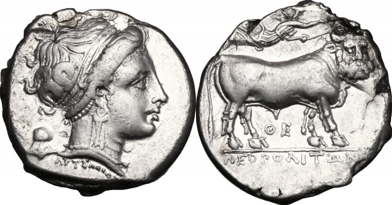 Greek Italy. Central and Southern Campania, Neapolis. AR Didrachm, c. 300-275 BC...