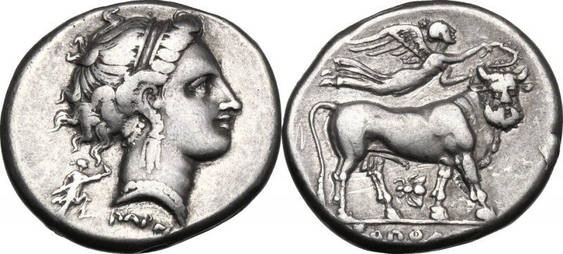 Greek Italy. Central and Southern Campania, Neapolis. AR Didrachm, c. 300-275 BC...