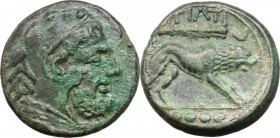 Northern Apulia, Teate. AE Quadrunx, c. 225-200 BC