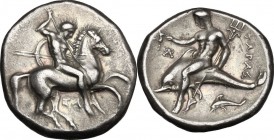 Southern Apulia, Tarentum. AR Nomos, 332-302 BC