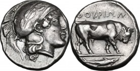 Southern Lucania, Thurium. AR Stater, 443-400 BC